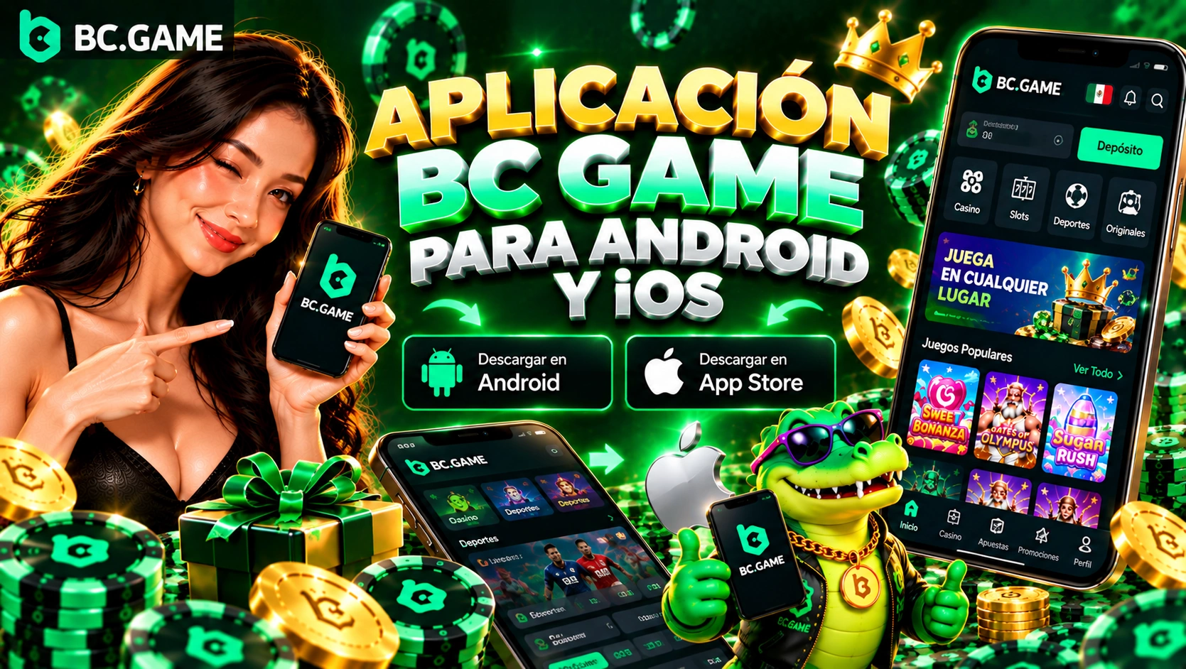 Aplicación BC Game para Android y iOS