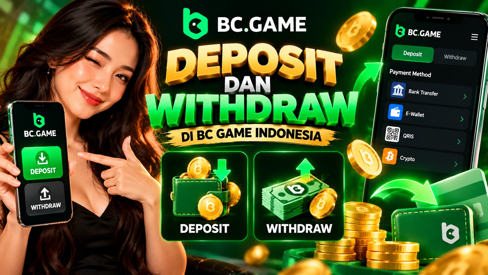 Deposit dan Withdraw di BC Game Indonesia