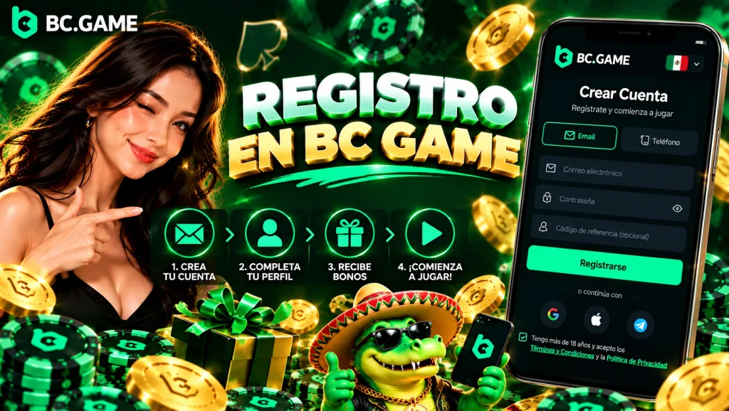 Registro en BC Game